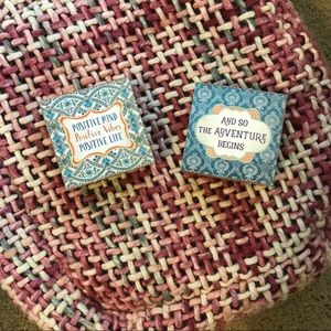 Pier One Boho Wooden Blocks/ Book Ends